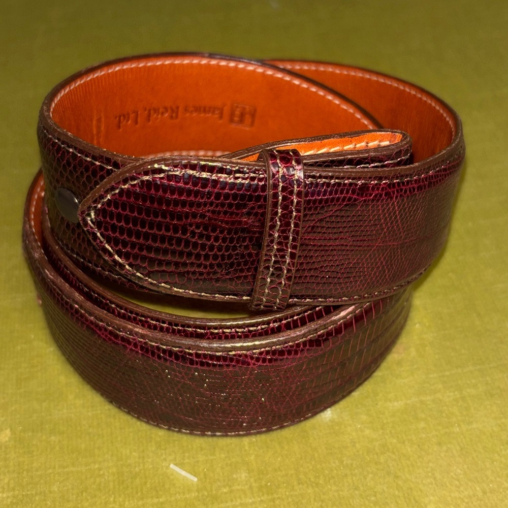 Men’s James Reid Magenta Lizard Size 37 Belt​
